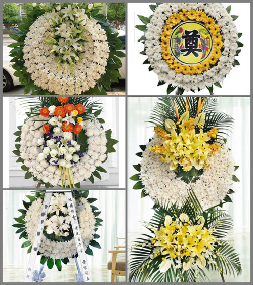 湖北荆门市京山县孙桥镇新岭村花圈速递